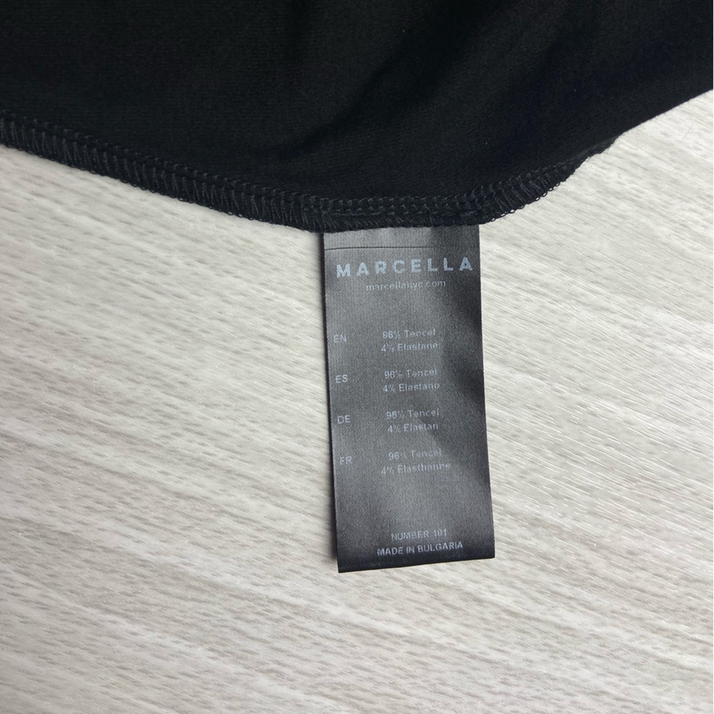 Marcella NYC Laurel Dress Gown Asymmetrical European Stretch Jersey XS - Picture 14 of 15